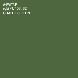 #4F673E - Chalet Green Color Image